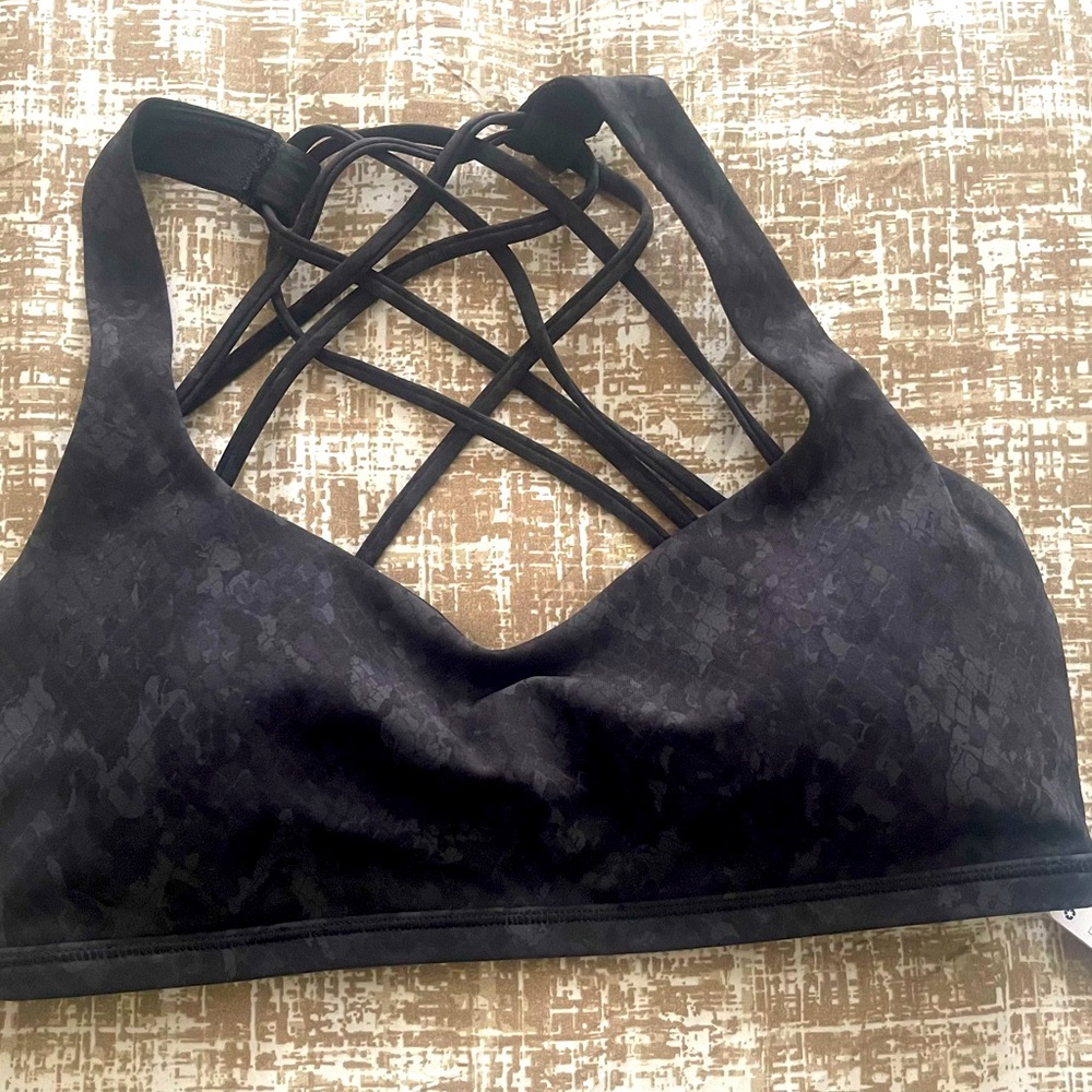 Lululemon Free To Be Sports Bra Black Strappy Women's Sports Bra